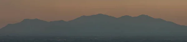 Panoramas Vackra Berg Thailand Vid Solnedgången — Stockfoto