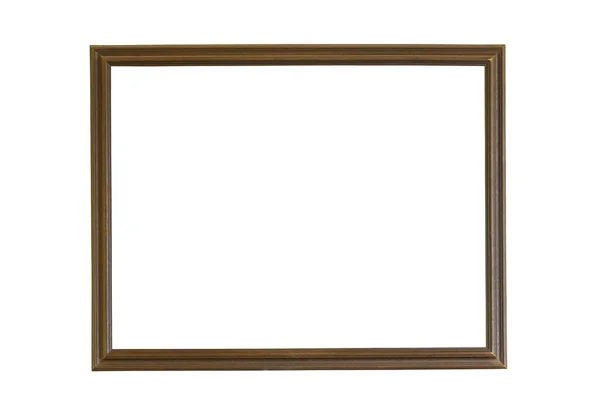 Wood Frame Isolated White Background — Stock Photo, Image