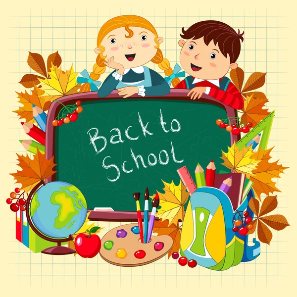 Okula dönelim. Vektör.