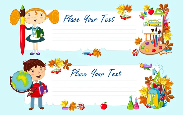 Okula dönelim. Vektör.