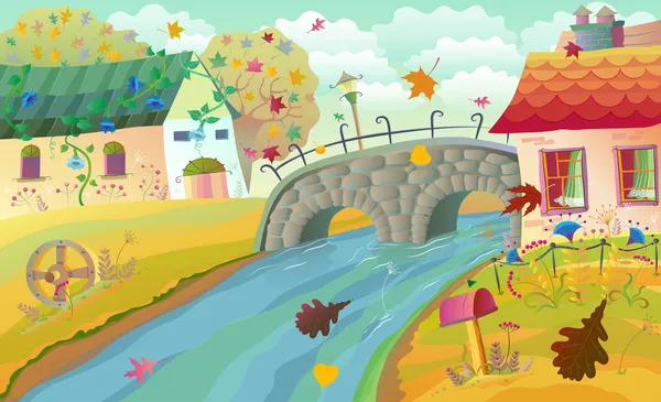 sonbahar kırsal manzara