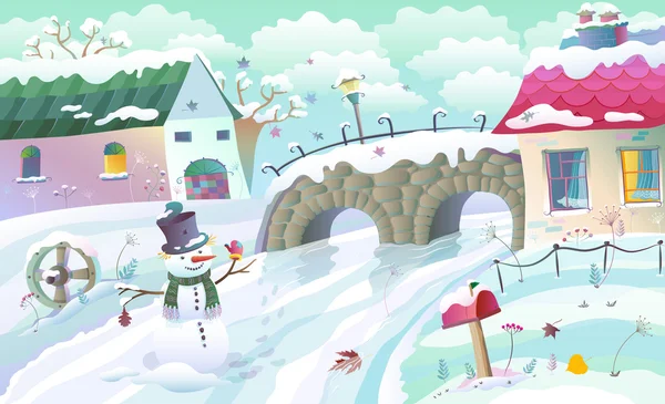 Kış kırsal arazisi