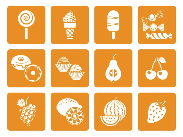 Food dessert icons.