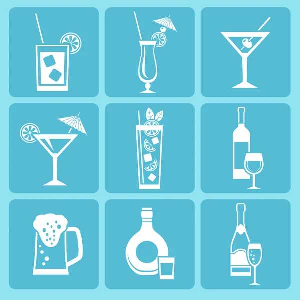 Drink icons. — Stock Vector