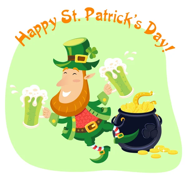 St.Patrick na den pozadí. vektorové ilustrace — Stockový vektor