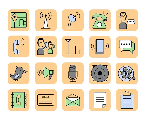 Communication icons. — Stock Vector