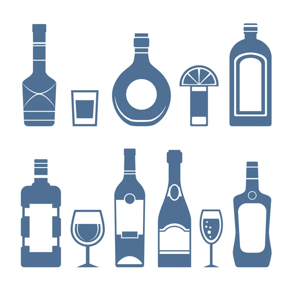 Boire des icônes . — Image vectorielle