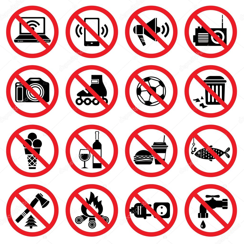 Forbidden sign, Stock vector