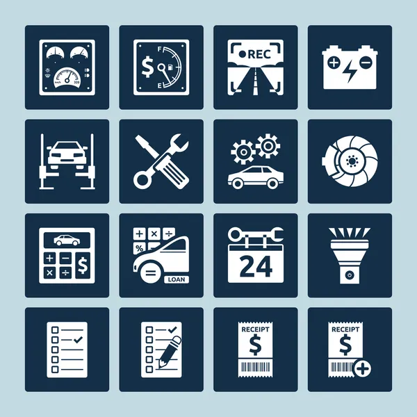 Auto repair icons — Stock Vector