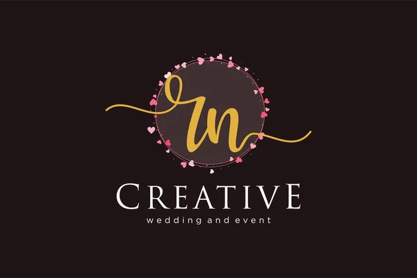 Feminine Logo Usable Logo Fashion Photography Wedding Beauty Business Flat — Vetor de Stock