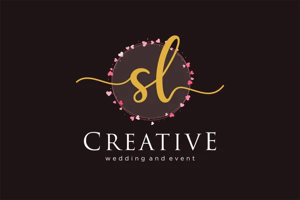 Feminine Logo Usable Logo Fashion Photography Wedding Beauty Business Flat — Wektor stockowy