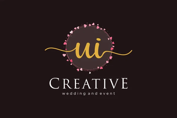 Feminine Logo Usable Logo Fashion Photography Wedding Beauty Business Flat — Wektor stockowy