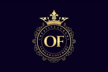 İlk Mektup Lüks Kaligrafi Feminen Çiçekli El Heraldik monogram antika lüks logo tasarımı Premium