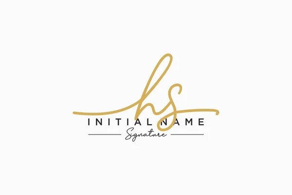 Signature Logo Template Vector Hand Drawn Calligraphy Lettering Vector Illustration — Stock Vector