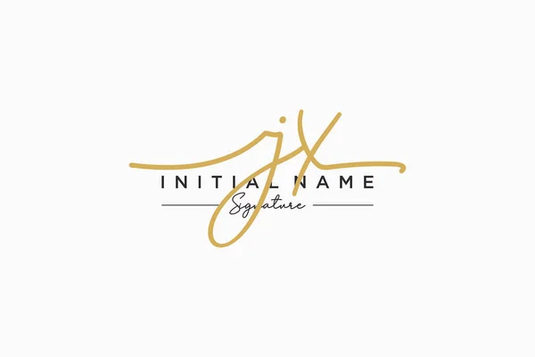 Signature Logo Template Vector Hand Drawn Calligraphy Lettering Vector Illustration — Stock Vector