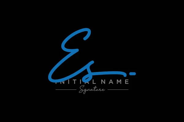 Signatur Logo Template Vektor Handgezeichnete Kalligraphie Schriftzug Vektor Illustration — Stockvektor