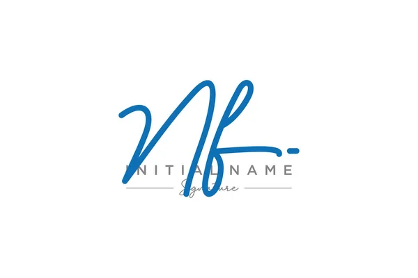 Vettore Modello Logo Firma Lettere Calligrafiche Disegnate Mano Illustrazione Vettoriale — Vettoriale Stock