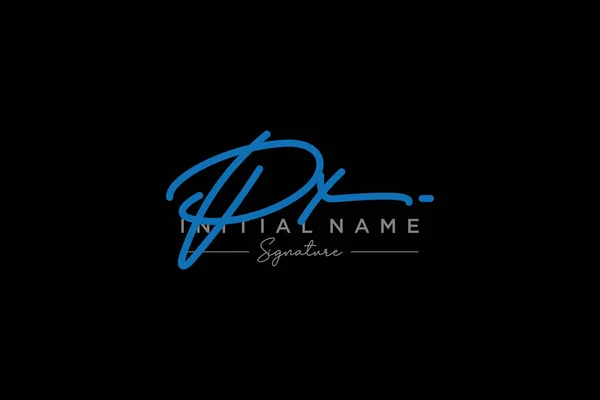 Handtekening Logo Sjabloon Vector Handgetekend Kalligrafie Belettering Vector Illustratie — Stockvector