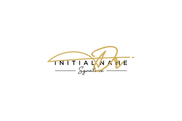 Signature Logo Template Vector Hand Drawn Calligraphy Lettering Vector Illustration — Stock Vector