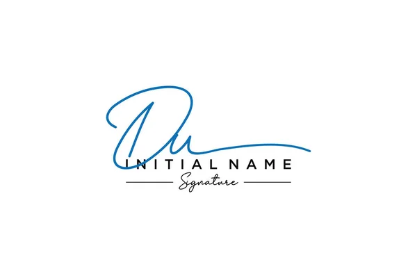 Signature Logo Template Vector Hand Drawn Calligraphy Lettering Vector Illustration — Stock Vector