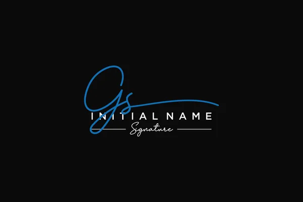 Handtekening Logo Template Vector Handgetekend Kalligrafie Belettering Vector Illustratie — Stockvector