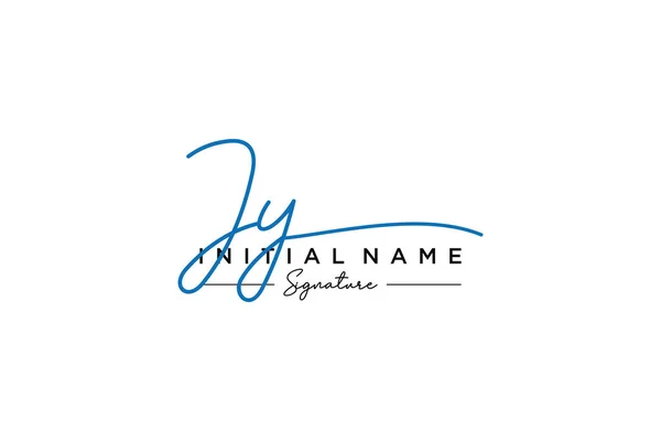 Signature Logo Template Vector Hand Drawn Calligraphy Lettering Vector Illustration — Stock Vector