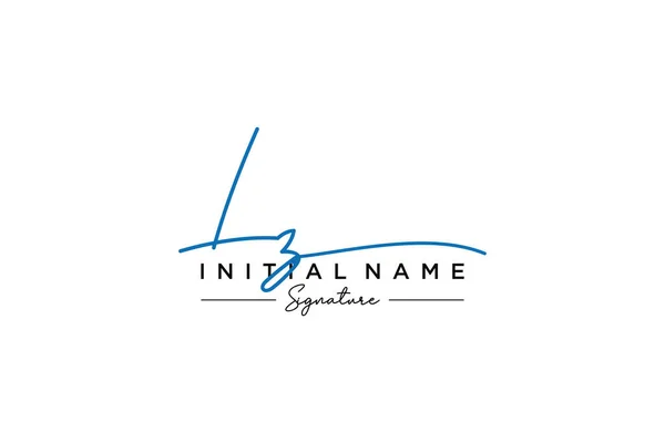 Signature Logo Template Vector Hand Drawn Calligraphy Lettering Vector Illustration — Stock Vector