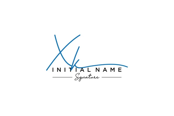 Handtekening Logo Template Vector Handgetekend Kalligrafie Belettering Vector Illustratie — Stockvector