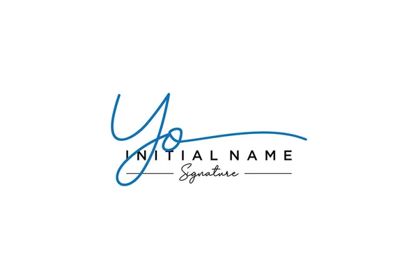 Signature Logo Template Vector Hand Drawn Calligraphy Lettering Vector Illustration — Stock Vector