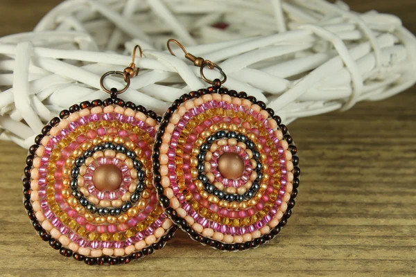 Pair of earrings — Stock Photo, Image