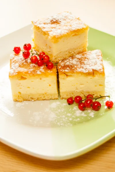 Pastel casero de queso — Foto de Stock