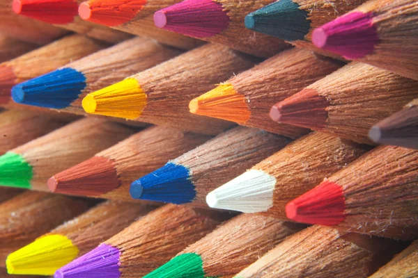 Color pencils macro — Stock Photo, Image