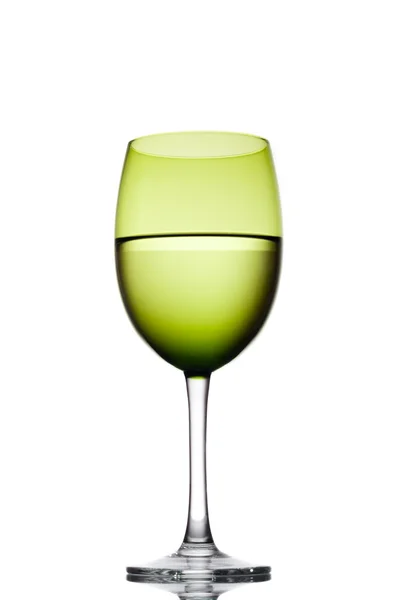 Grünes Weinglas — Stockfoto