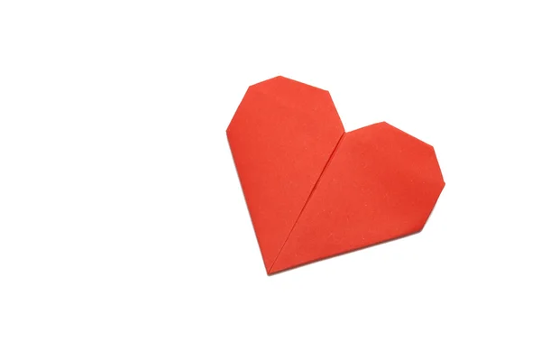 Origami paper heart — Stock Photo, Image