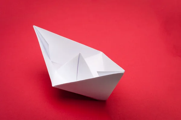 Origami navio de papel — Fotografia de Stock