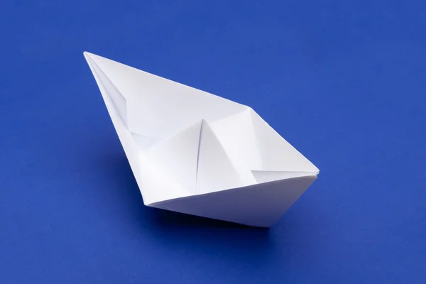 Origami paper ship — Stock Photo, Image