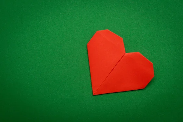 Origami corazón de papel —  Fotos de Stock