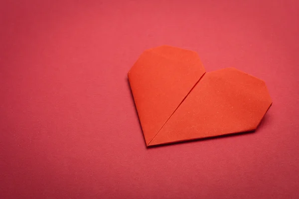 Origami corazón de papel —  Fotos de Stock