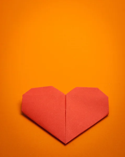 Origami paper heart — Stock Photo, Image