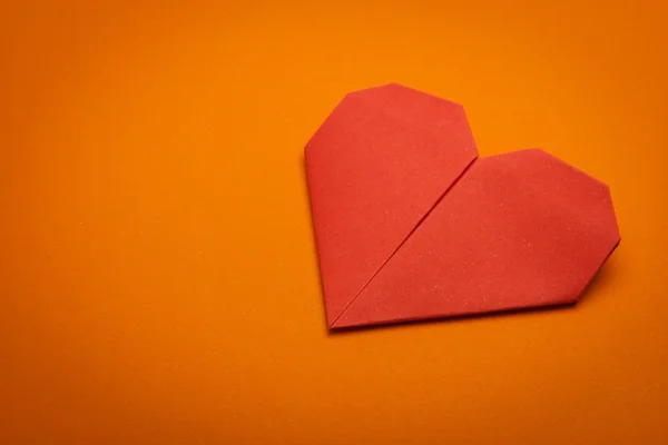 Origami corazón de papel —  Fotos de Stock