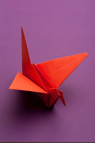 Żurawia Origami papieru — Zdjęcie stockowe