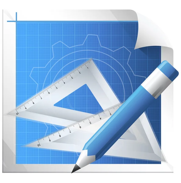 Technische tekening — Stockvector