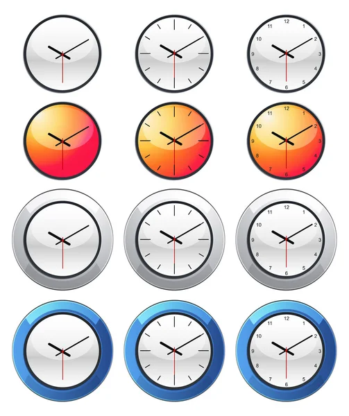 Icône d'horloge — Image vectorielle