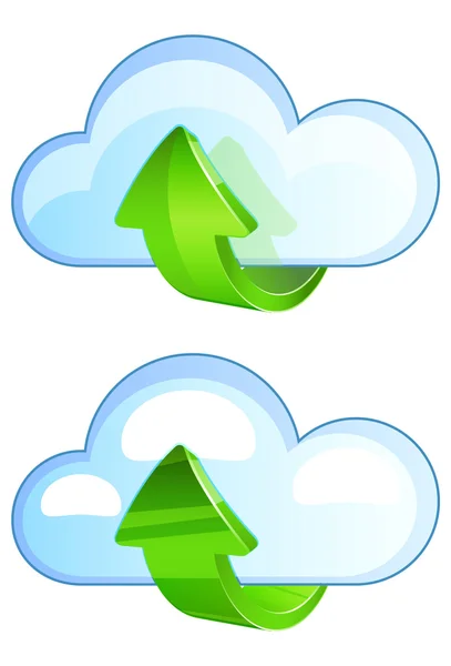 Cloud Upload — Stock Vector