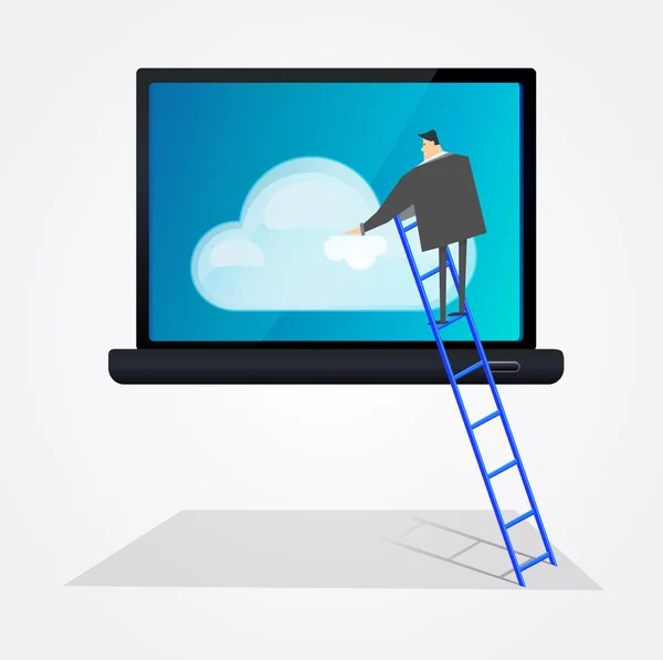 Managing Cloud Technology — Stock Vector