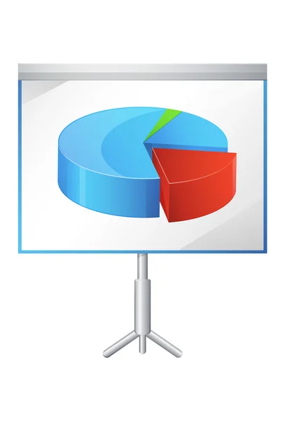 Präsentationsschirm - Abbildung — Stockvektor