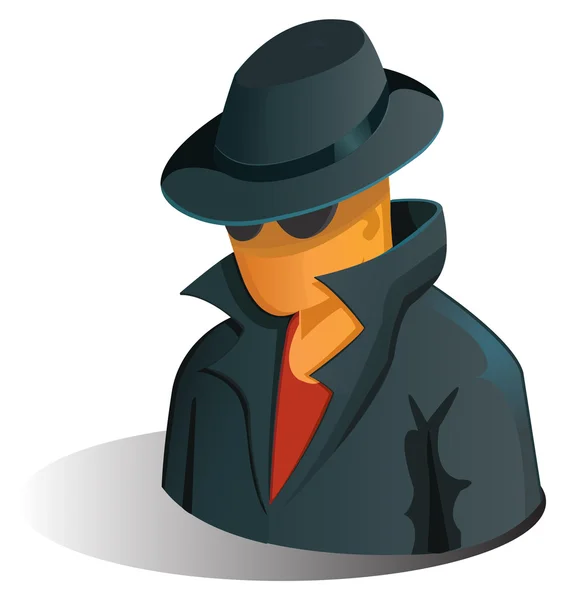 Homme espion — Image vectorielle