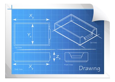 Technical Drawing - Illustration clipart