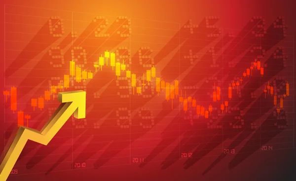 Dados do mercado de ações - Ilustração — Vetor de Stock