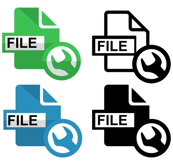 Reparar icono de archivo — Vector de stock